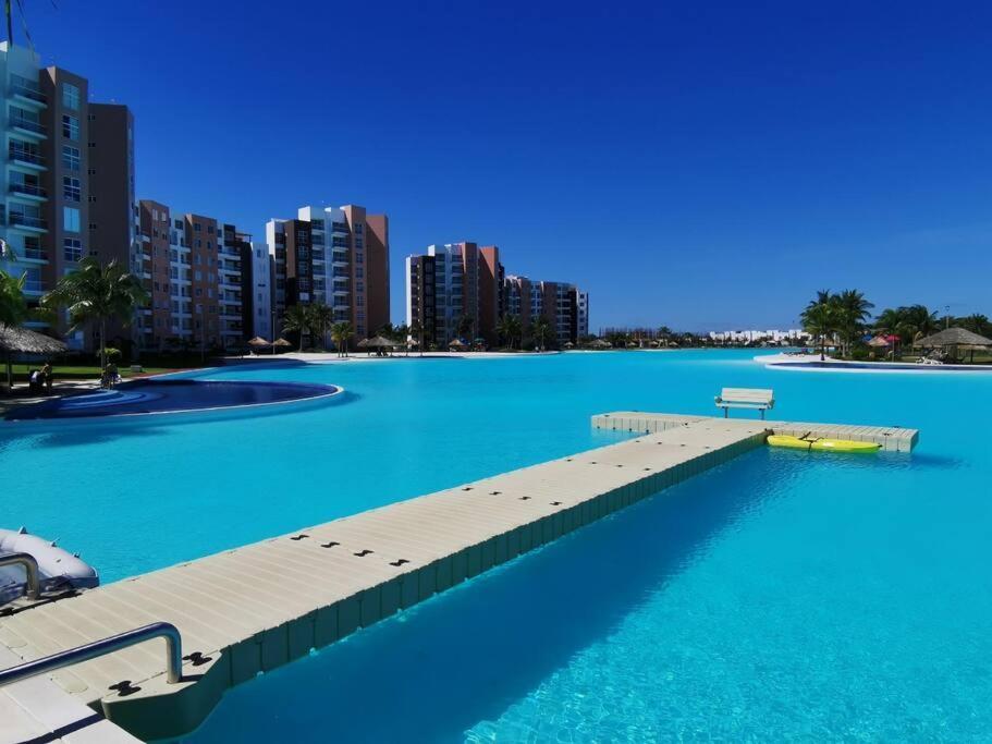 Departamento Con Laguna Artificial 칸쿤 외부 사진