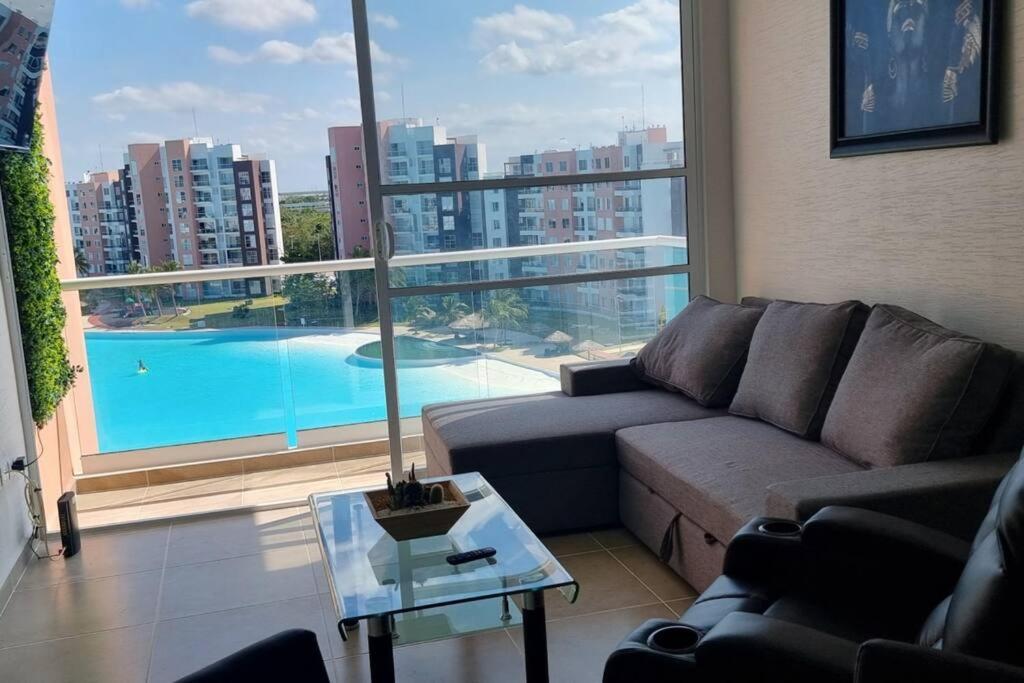 Departamento Con Laguna Artificial 칸쿤 외부 사진