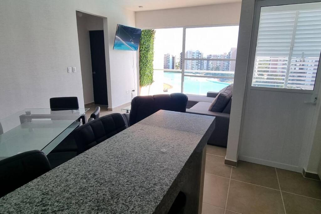 Departamento Con Laguna Artificial 칸쿤 외부 사진