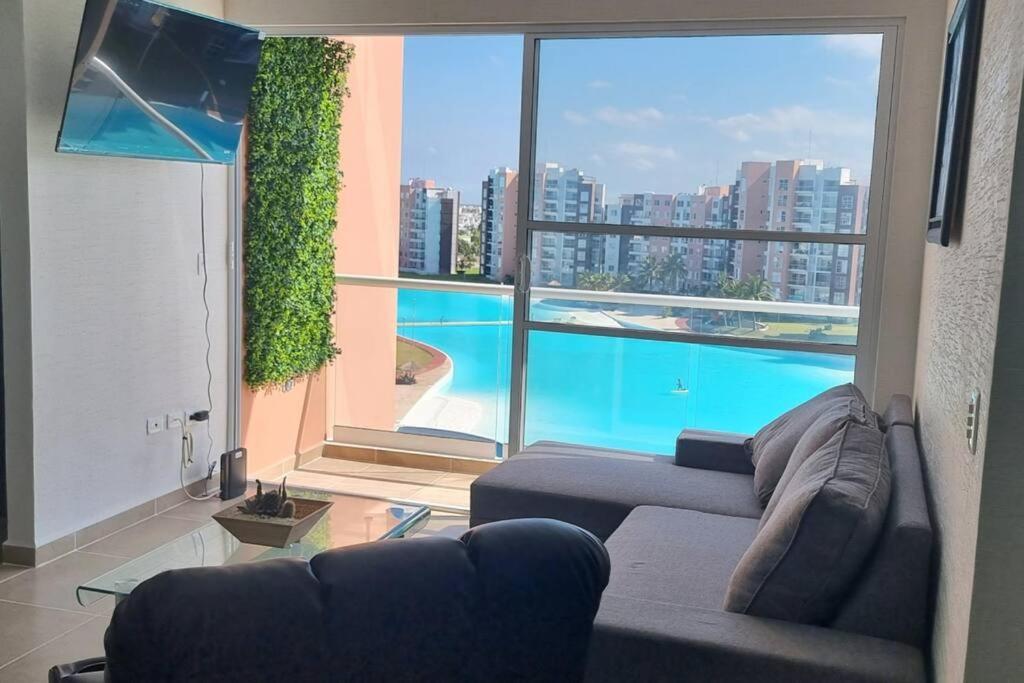 Departamento Con Laguna Artificial 칸쿤 외부 사진